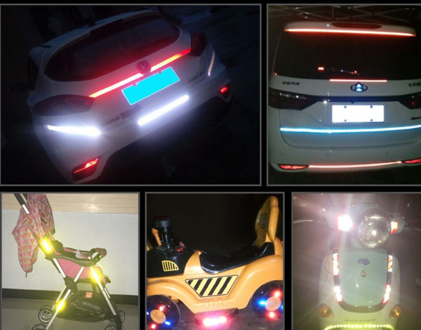 Car and motorcycle reflective stickers